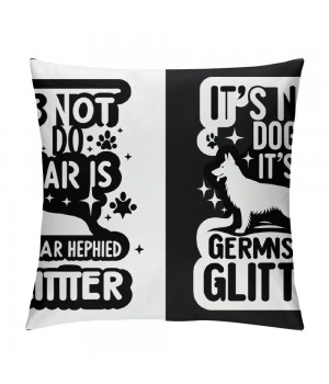 It's Not Dog Hair It's Glitter Decorative Throw pillow Case Cover Funny Decorations For Home Bedroom Girl Room Office, Owners 