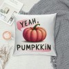 Ulloord  Pumpkin pillows Decorative pillow Case Super Soft Autumn Thanksgiving Decor Deep Pink Pumpkin pillow CoversSquare Welcome Fall Cushion Cover for Home Sofa