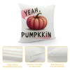 Ulloord  Pumpkin pillows Decorative pillow Case Super Soft Autumn Thanksgiving Decor Deep Pink Pumpkin pillow CoversSquare Welcome Fall Cushion Cover for Home Sofa