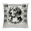 Cute Heritage of Love Throw pillow Case Cover , Puppy Dog Decorations for Home Bedroom Girls Room Office, Owners Moms Gift,Dog Gift