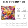 Ulloord  Oil Painting Daisy Flower Throw pillow Cover Outdoor Spring Watercolor Floral with Butterfly Farmhouse Throw Cushion Cover Home Sofa Couch pillow Cases