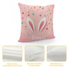  pillow Covers Rabbit Bunny Spring Farmhouse Decorative Throw pillow Cases Blue Pink Cushion Cover for Kids Room Couch Home Decor