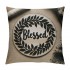 Ulloord &nbsp;Blessed Wreath Throw pillow Covers Home Modern Farmhouse pillow Cover&nbsp;Housewarming Gifts Family Room Decor Square Cushion Cover for Sofa