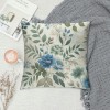 Ulloord  Gray Flower Oil Painting Throw pillow Covers Graceful Floral Flower Decorative Throw pillow Cover Square Art Prints Sofa Decor