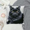  pillow Covers Animal&nbsp;Adorable Cat Decorative pillow Covers Oil Painting pillowcase Square Cushion Covers