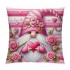 Ulloord Pink Roses Valentine Day Throw pillow Covers Valentines Day Decor for Home Sofa Goblin Gnomes Hug and Kiss Valentine pillows Case Cushion Case Cover