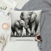 Ulloord Elephant Love Themed pillowcase Decorations for Home, Baby Elephant Never Forget How Much I Throw pillow Cover, Valentine’s Day Gifts, Elephant Lover Gifts