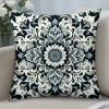 Ulloord Floral pillow Covers, Gray Geometric Modern Abstract Decorative pillow Covers, pillow Cushion Cases for Room Sofa Bed Home Decor