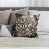 Ulloord Throw pillow Covers Christmas Lettering Saying Phrase with Print Decorative pillow Covers Xmas Season Blessing Gift for Home Sofa Decor