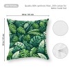  Tropical Leaves Throw pillow Covers Green Palm Leaf Decorative pillow Cases Outdoor Cushion Covers for Sofa Couch Garden Home Decor