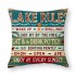 Ulloord  Funny Words Lake Rules Lettering pillow Covers Retro Wooden Decorative pillowcase Cushion Cover Home Sofa