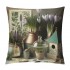 Ulloord  Throw pillow Covers Spring Wild Flower Purple Lavender Garden Backyard Decorative Rustic Throw pillowcase Cushion Cover