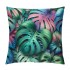 Ulloord  Green Leaves pillow Covers Tropical Palm Leaf Decorative Throw pillow Case Summer Cushion Cover for Home Bench/Couch/Sofa