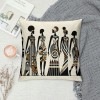  Throw pillow Covers Ethnic Series Vintage Tribe Lady Art Painting Style Decorative Cushion Cases Outdoor pillowcases Home Decor