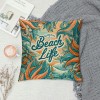  Throw pillow Cover Vintage Ocean Theme Conch and Decorative pillow Case Home Decor Square Cushion Cover pillowcase ()