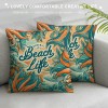  Throw pillow Cover Vintage Ocean Theme Conch and Decorative pillow Case Home Decor Square Cushion Cover pillowcase ()