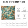  Throw pillow Cover Vintage Ocean Theme Conch and Decorative pillow Case Home Decor Square Cushion Cover pillowcase ()