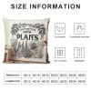 Ulloord Green Leaves pillow Covers Tropical Palm Leaf with Quote Life is Better with Plants Decorative Throw pillow Case Summer Cactus Cushion Cover for Home Sofa