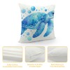 Ulloord Sea Turtle Throw pillow Cover Summer Ocean Beach Theme Decor Cushion Case Super Soft Marine Animals Decorative pillow Covers for Home Sofa Couch