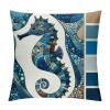 Ulloord  Throw pillow Covers Ocean Marine Animal Set Outdoor Decorative pillow Cases Cushion Cover for Home Sofa Office