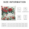 Ulloord  Red Geranium Flower Throw pillow Covers Vintage Quote Antique&nbsp;Floral Bloom Spring Summer Cushion Case Decor, Home Sweet Home Plant Botanical Decoration for Sofa Couch