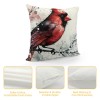 Ulloord pillow Covers Christmas Bird Decorative Throw pillow Covers Super Soft pillowcases Cushion Cover Home Office Sofa Car Decor