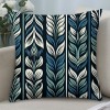 Ulloord Geometric Home Decorative pillow Covers Inches Modern Pattern pillow Cover Blue Green pillow Cases Square Indoor Outdoor Cushion Cover for Sofa Bedroom