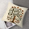 Ulloord Hello Fall Yall pillow Covers Fall Decor Black Buffalo Plaids Autumn Leaves Maple Trees Throw pillow Cases Outdoor Farmhouse Decorations Cushion Cover for Thanksgiving