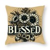 Fall Sweet Fall pillow Cover Black White Buffalo Check Plaid Truck Color Pumpkin Sunflowers Autumn Leaves Decorative Throw pillow Covers Thankful pillowcase