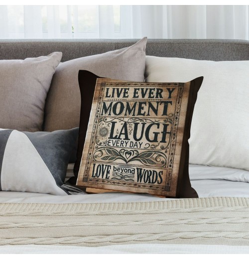 Ulloord pillow Covers Throw pillow Covers, Romantic Design with Decorative Square Vintage pillow Case Cushion Covers