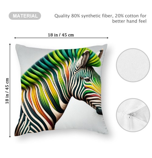 Ulloord &nbsp; Throw pillow Covers Watercolor Animal Head Modern pillow Covers Home Decor Cushion Cover&nbsp; pillow Cover Square Black and White pillow Case