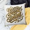 Ulloord Inspirational Quotes Throw pillow Case Cushion Cover Polyester for Sofa Couch