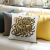 Ulloord Inspirational Quotes Throw pillow Case Cushion Cover Polyester for Sofa Couch