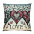 Ulloord  Valentines Day Throw pillow Covers, Love Heart Tree Spring Farmhouse Holiday Red Cushion Case for Home Sofa Couch Decoration