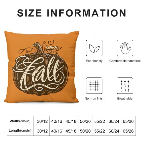 Ulloord Fall pillow Covers Farmhouse Decorations Orange Stripes Outdoor Autumn pillows Decorative Throw Cushion Case for Home Couch Decor