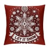 Ulloord  Red Christmas pillow Covers Farmhouse Christmas Decorations Merry Christmas Tree Truck Hello Winter Holiday Decor Throw Cushion Case for Home Couch