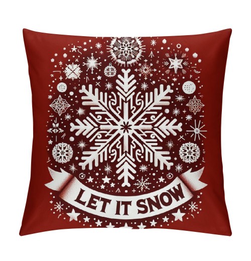 Ulloord  Red Christmas pillow Covers Farmhouse Christmas Decorations Merry Christmas Tree Truck Hello Winter Holiday Decor Throw Cushion Case for Home Couch