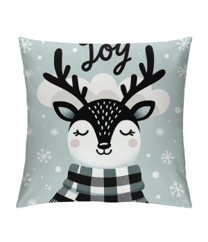 Ulloord Christmas pillow Covers Farmhouse Christmas Decorations Snowman Winter Holiday Decor Stripes Throw Cushion Case for Home Couch