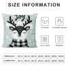 Ulloord Christmas pillow Covers Farmhouse Christmas Decorations Snowman Winter Holiday Decor Stripes Throw Cushion Case for Home Couch