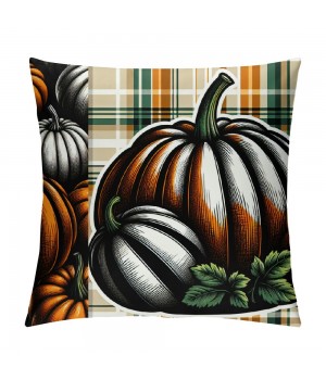 Ulloord Fall Decor pillow Covers Thanksgiving Farmhouse Decorations Orange Pumpkin Outdoor Happy Decorative Throw Cushion Case for Home Couch