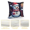 Ulloord Christmas pillow Covers Farmhouse Christmas Decorations Truck Snowman Winter Holiday Decor Throw Cushion Case for Home Couch