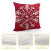 Ulloord Red Christmas pillow Covers Farmhouse Christmas Decorations Merry Christmas Winter Holiday Decor Throw Cushion Case for Home Couch