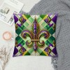 Ulloord Mardi Gras pillow Covers Spring Farmhouse Decor Truck Holiday Decorations Throw Cushion Case for Home Decorations