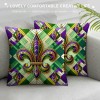 Ulloord Mardi Gras pillow Covers Spring Farmhouse Decor Truck Holiday Decorations Throw Cushion Case for Home Decorations