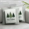 Ulloord Christmas pillow Covers Farmhouse Christmas Decorations Merry Christmas Tree Winter Holiday Decor Throw Cushion Case for Home Couch