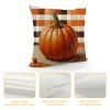 Ulloord Fall Decor pillow Covers Thanksgiving Farmhouse Decorations Dot Orange Pumpkin Throw Cushion Case for Home Couch