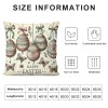 Ulloord Easter pillow Covers Eggs Throw pillows Decorative Spring Home Decor for Sofa