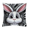 Ulloord  Easter pillow Covers Easter Decorations for Spring Farmhouse pillows Easter Decorative Throw pillows Buffalo Plaid Bunny Eggs Throw Cushion Case for Home Decor