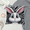 Ulloord  Easter pillow Covers Easter Decorations for Spring Farmhouse pillows Easter Decorative Throw pillows Buffalo Plaid Bunny Eggs Throw Cushion Case for Home Decor