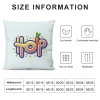 Ulloord Welcome Throw pillow Covers Colorful Easter Bunny Eggs Farmhouse Decorative pillow Cases for Sofa Couch Porch